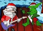 Santa Rockstar Metal Christmas